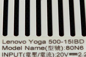 Lenovo Yoga 500 15palc. 300e mozna vymena - 13