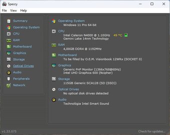 Umax Visionbook 12WRX /N4020/4GB RAM/FHD IPS/128GB eMMC - 13