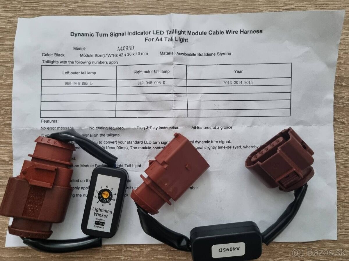 LED Moduly zadné dynamické smerovky Audi led modul - 14