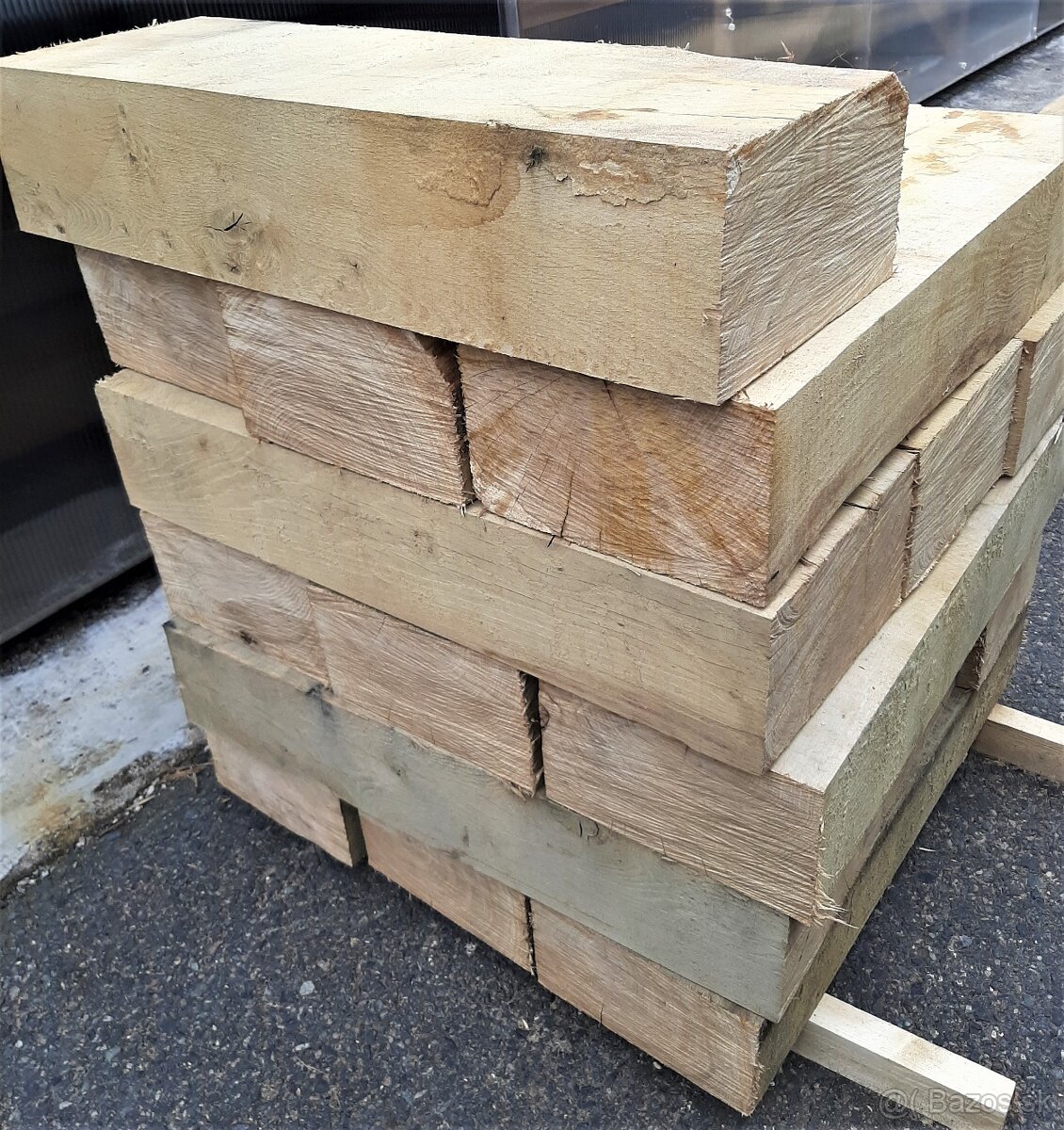 dubové fošne, hranoly a podvaly - 14