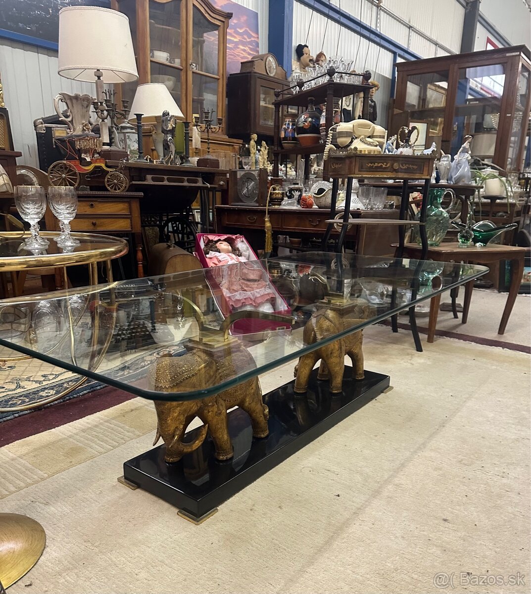 Konferenčný stolík so sklom - 14