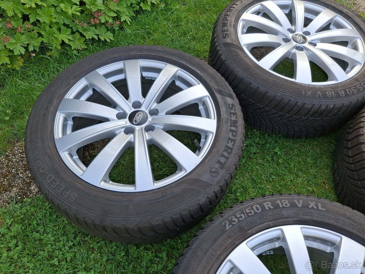18" ALU 5x108 nové + zimné 235/50 r18 8mm TOP SADA - 14