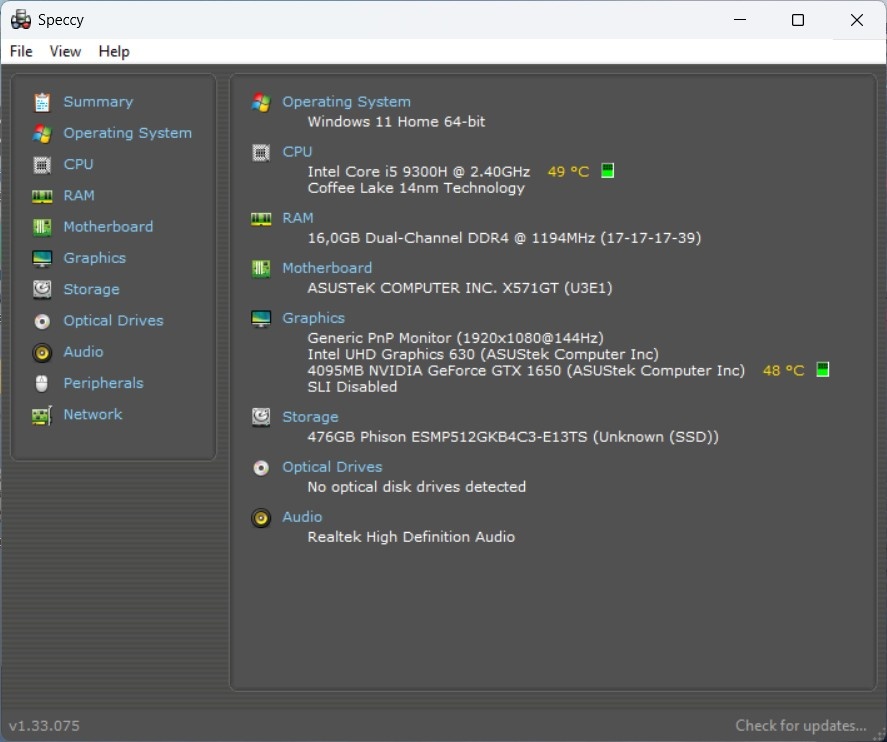 ASUS Vivobook /i5-9300H/16GB RAM/FHD IPS/512GB SSD/GTX 1650 - 14