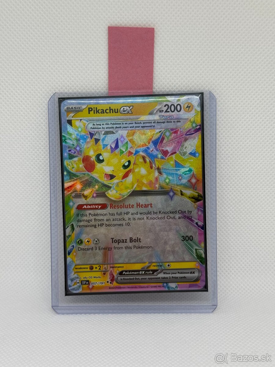 Pokémon karta Pikachu ex 057/191 – Surging Sparks – ORIGINÁL - 14