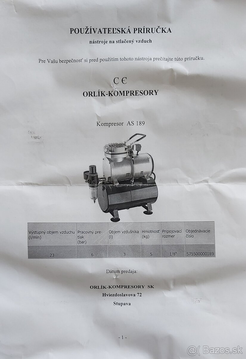Kompresor ORLÍK - 14