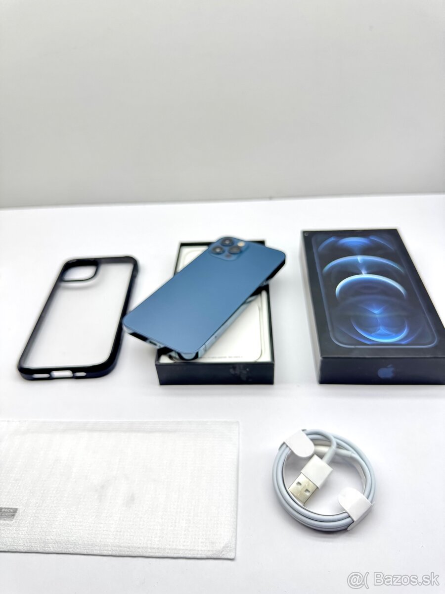 iPhone 12 PRO 128GB PACIFIC BLUE 100% NOVÁ BATÉRIA - 14