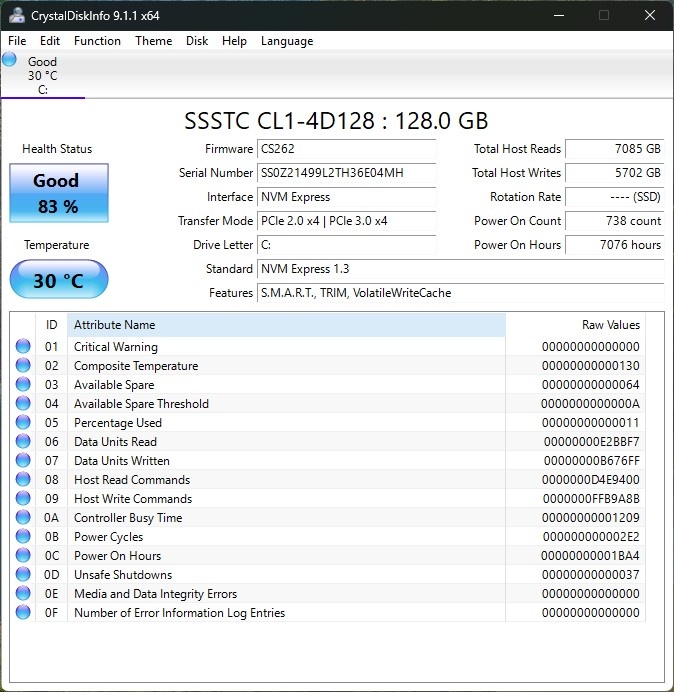Lenovo Ideapad 3 Slim /N4020/4GB RAM/FHD/128GB SSD/Bat ok - 14