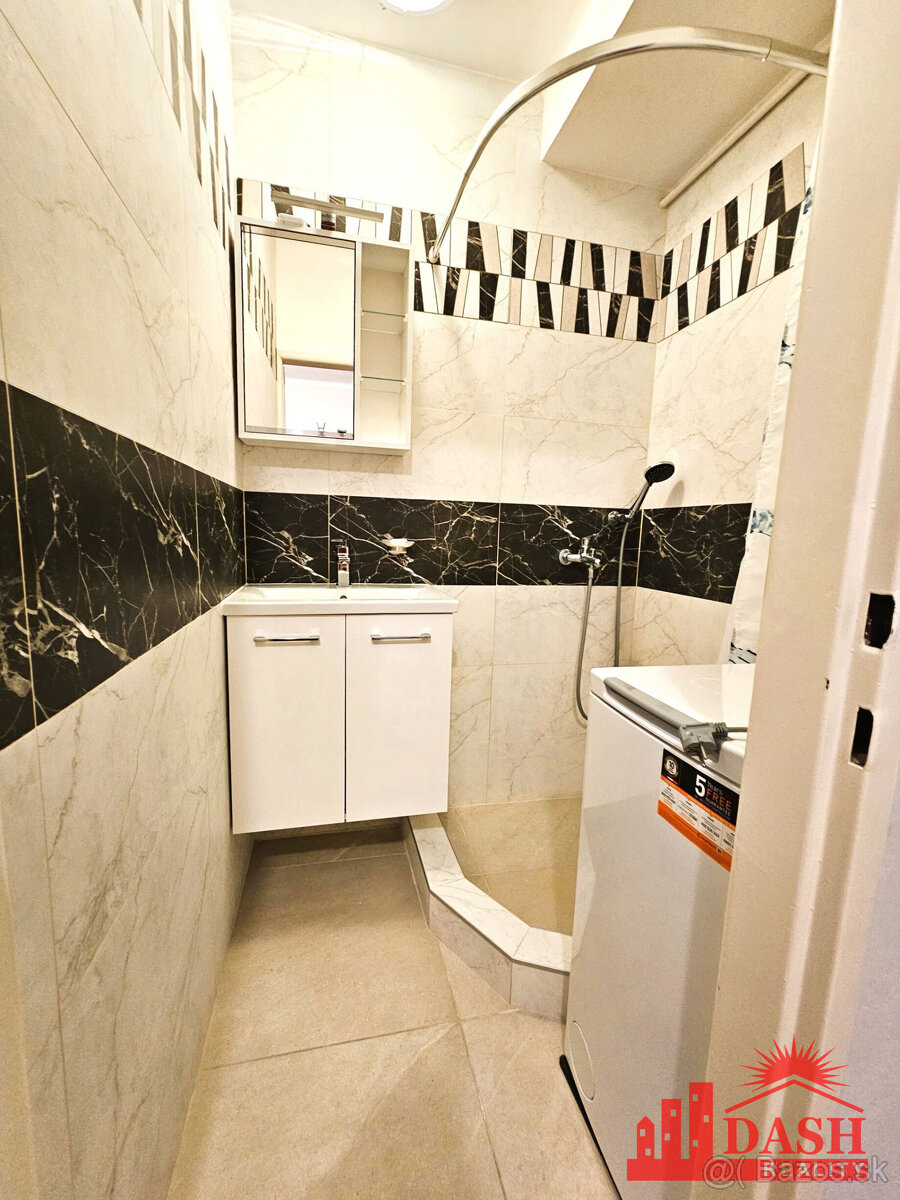 Na predaj 1 izbový byt prerobený na 2 izbový, Trenčín, ul. 2 - 14