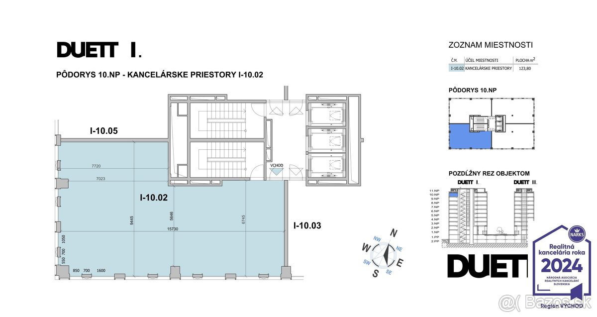 Reprezentatívna kancelária, DUETT I Námestie osloboditeľov - 14