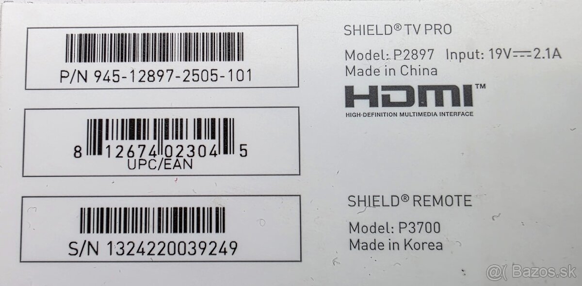 NVIDIA Shield TV Pro (2019), 4K, model P2897 - 14