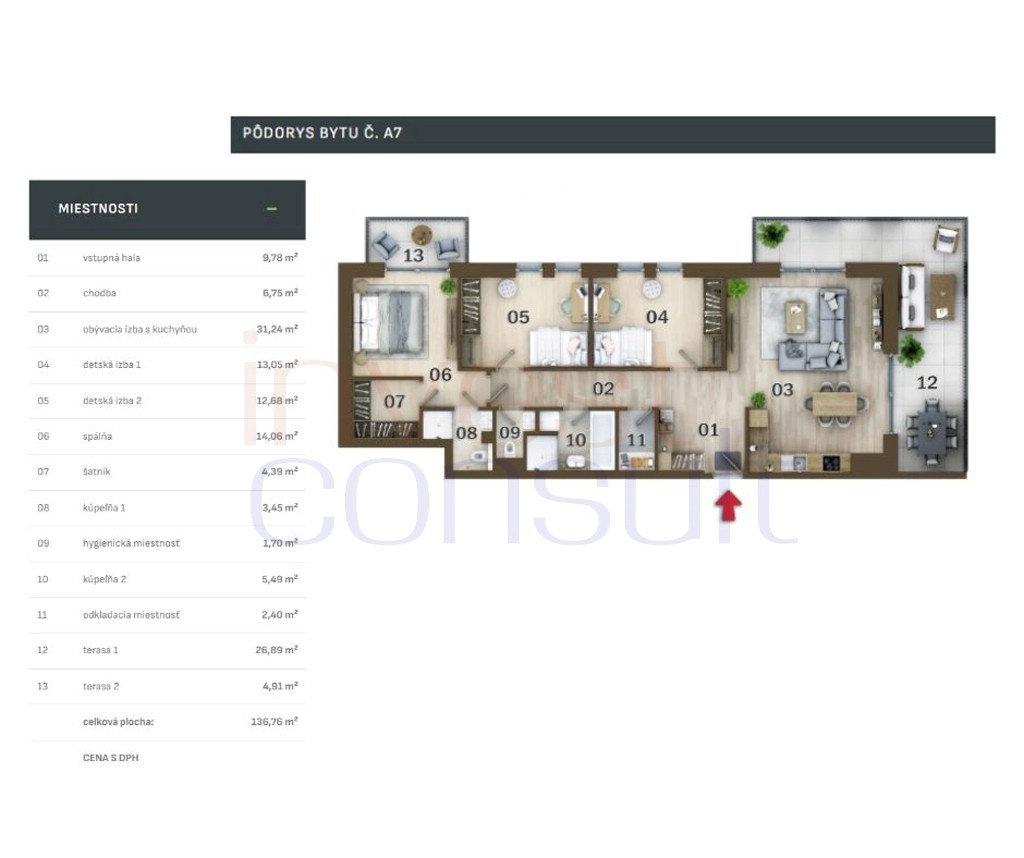 2333 NA PREDAJ EXKLUZÍVNE ŠTVORIZBOVÉ BYTY - 14