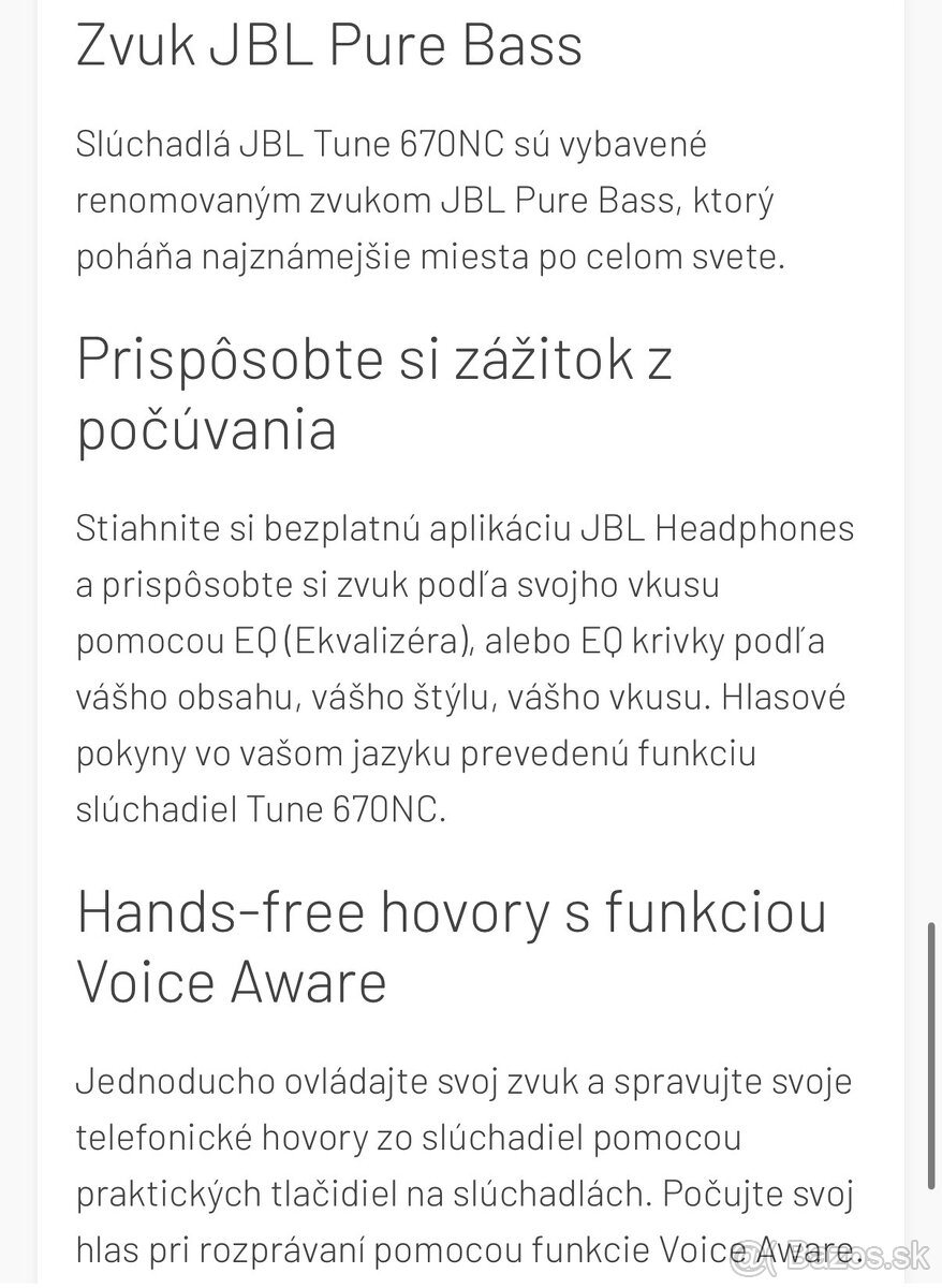 Bluetooth sluchadla JBL LIVE 670 NC - 14