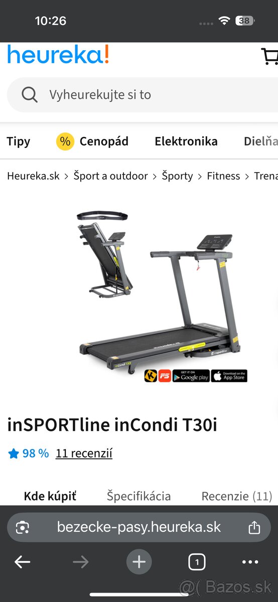 Bežecký pás inSportline inCondiT30i - 14