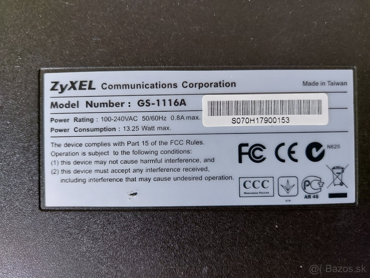 Predám switch ZyXEL GS-1116A, Allied Telesyn 24 x AT-FS724i - 14