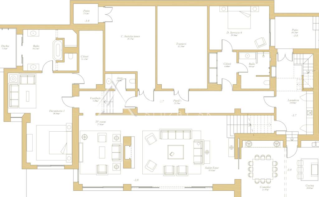 Španielsko, Finca Cortesin Golf , Green 10, Villa 12 - 14