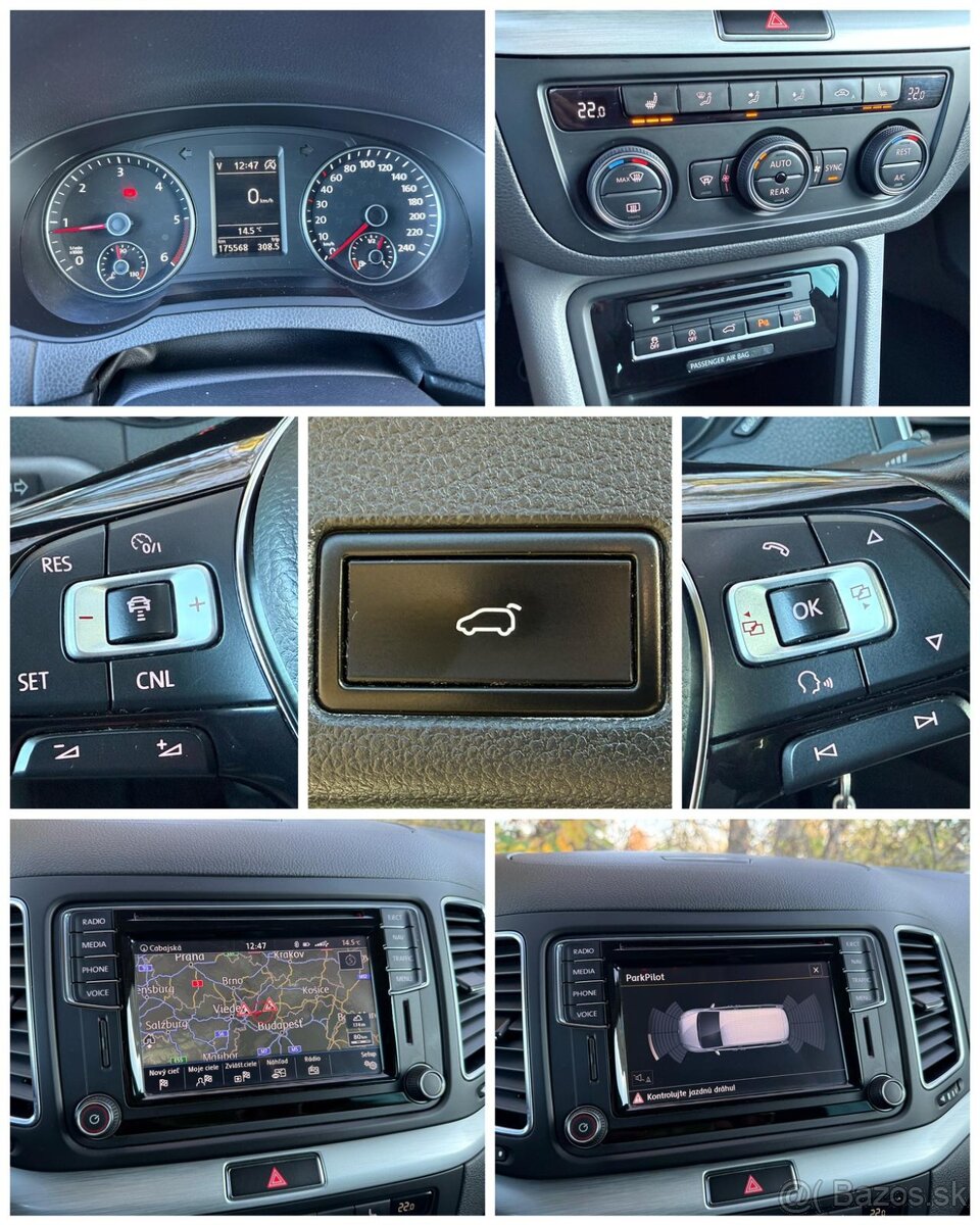 Volkswagen Sharan 2.0 TDI 110kW 150PS 6M rok12/2016 7miestny - 14