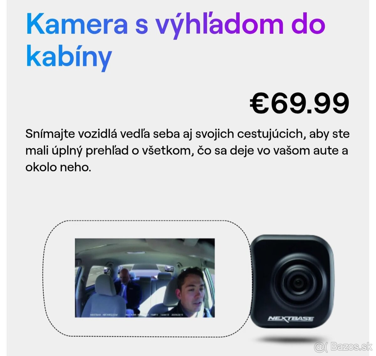 Nextbase 522GW autokamera + cabin view camera - 14