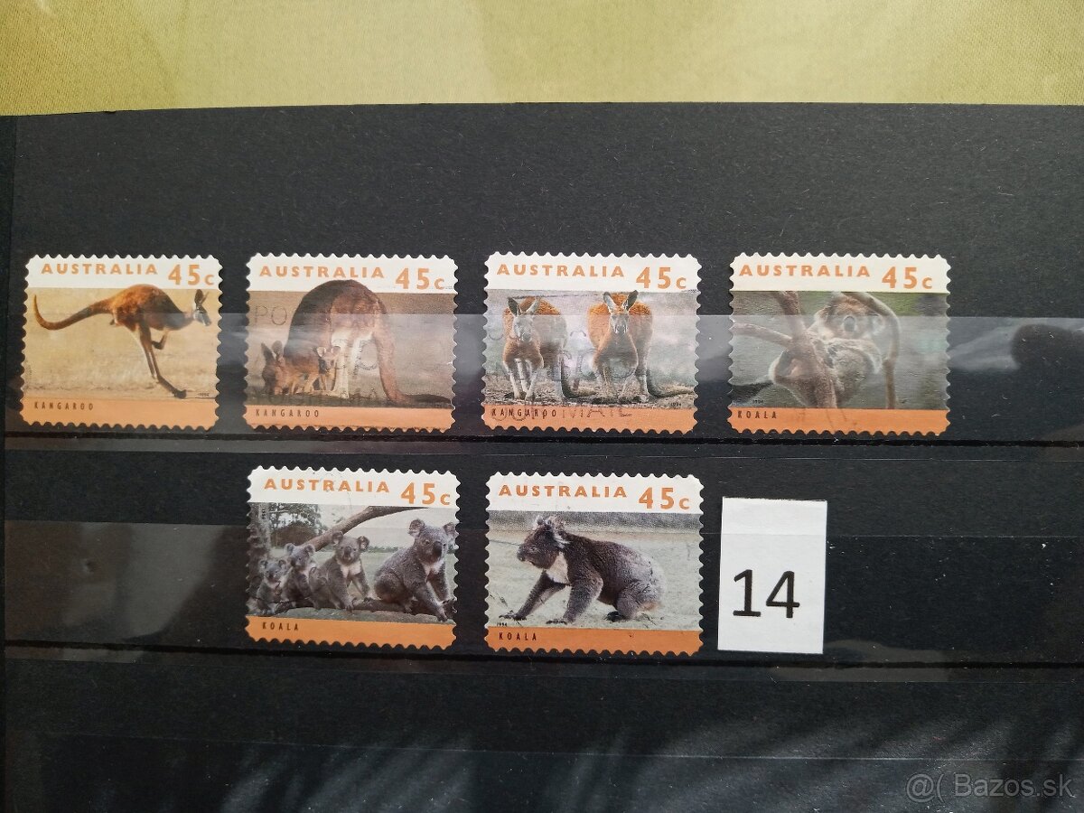 Poštové známky č.469 - OCEÁNIA - 20 sérií - 14