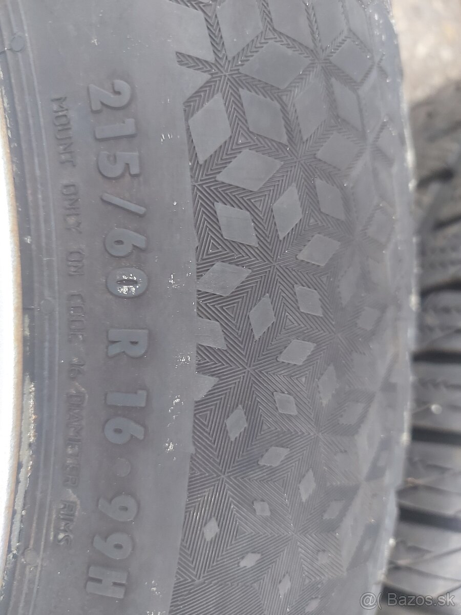 5x115R16 disky OPEL- CHEVROLET- 215/60R16 zimne pneumatiky - 14