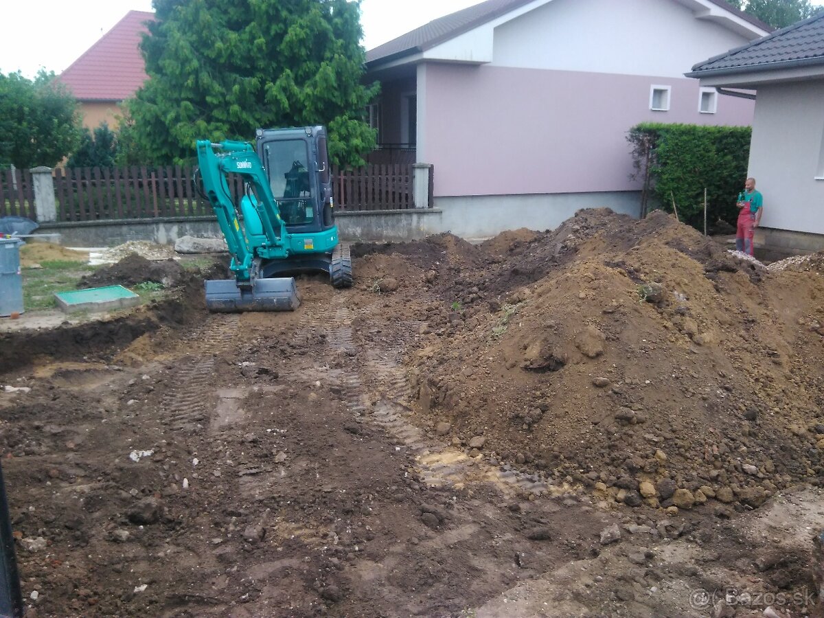 Zemné práce - bagrovanie - výkopové práce Nitra a okolie - 14