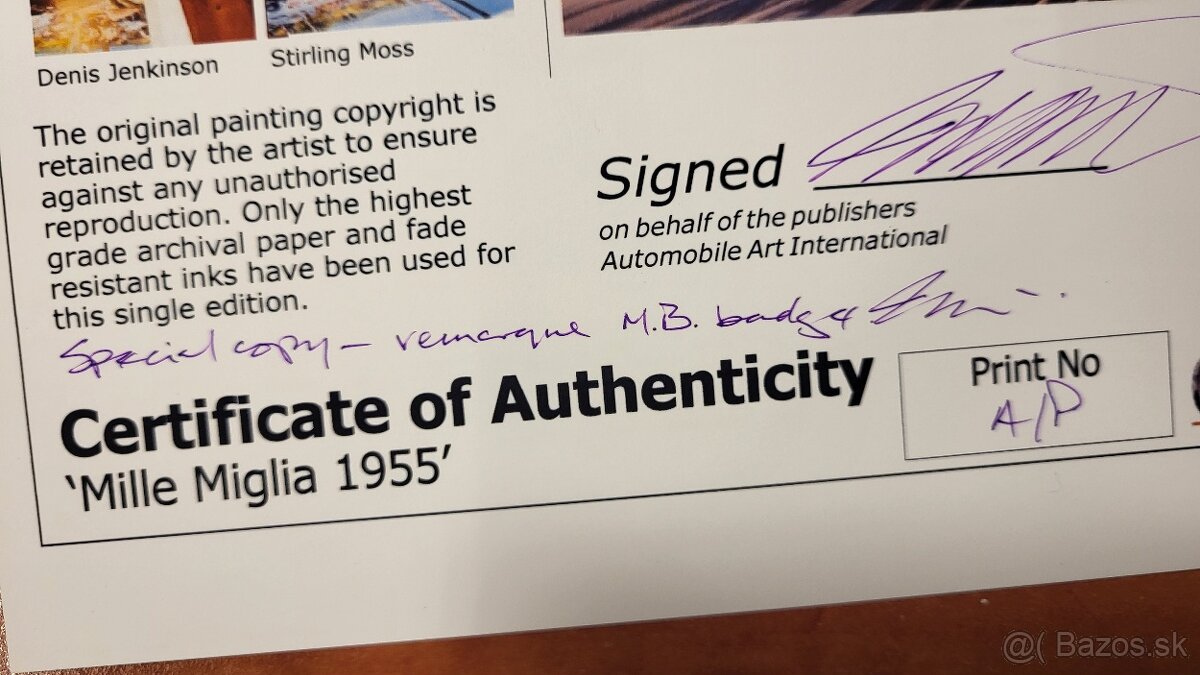 Denis Jenkinson a Stirling Moss Mercedes Mille Miglia 1955 - 14