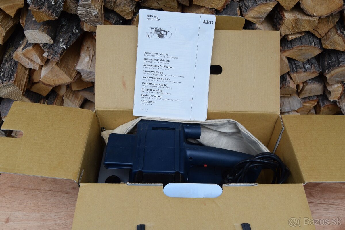 Pásová brúska AEG HBSE 100 ( 1010 W, 100 mm ) - 14