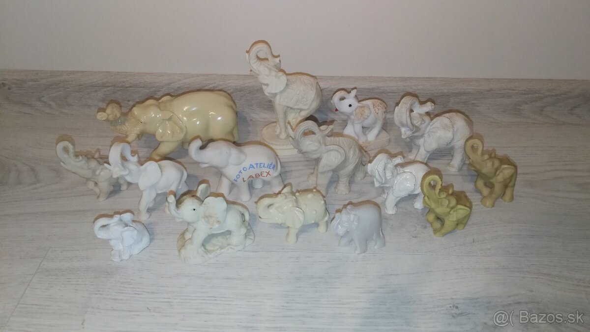 ✅ Dekoračné sošky slonov - rôzny materiál, veľkosť ✅ - 14