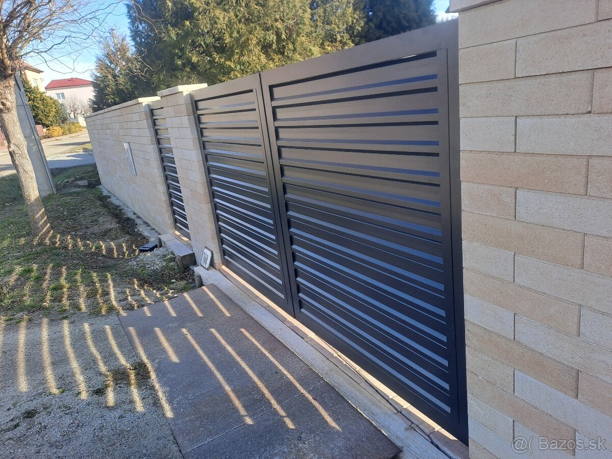 Zákazková výr. hliníkové ploty brány zábradlia kovové brány - 14