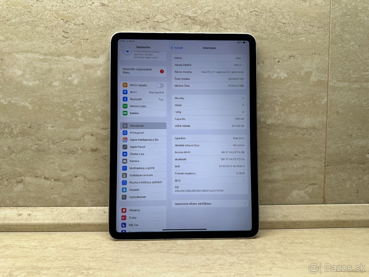 Apple iPad Pro 11" (3.gen) 256gb cellular, batéria: 93% - 14