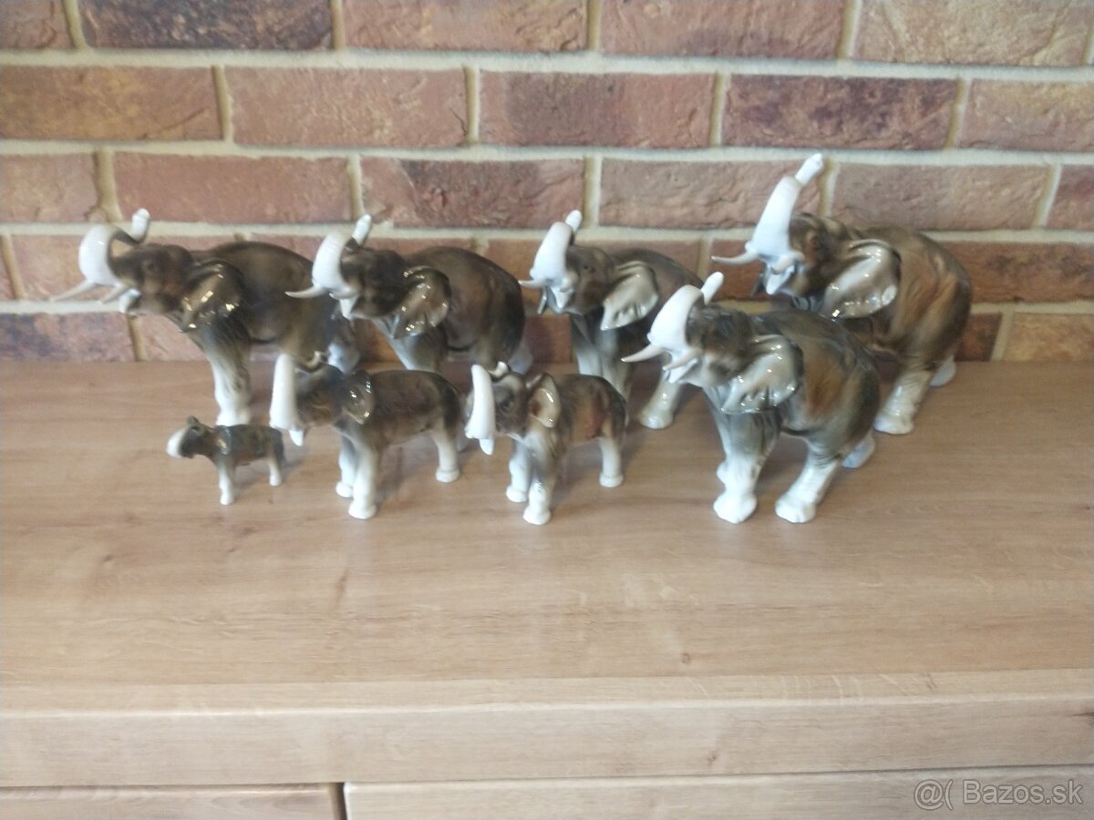 slon, slony, sloníci royal dux, kameň ónyx - 14