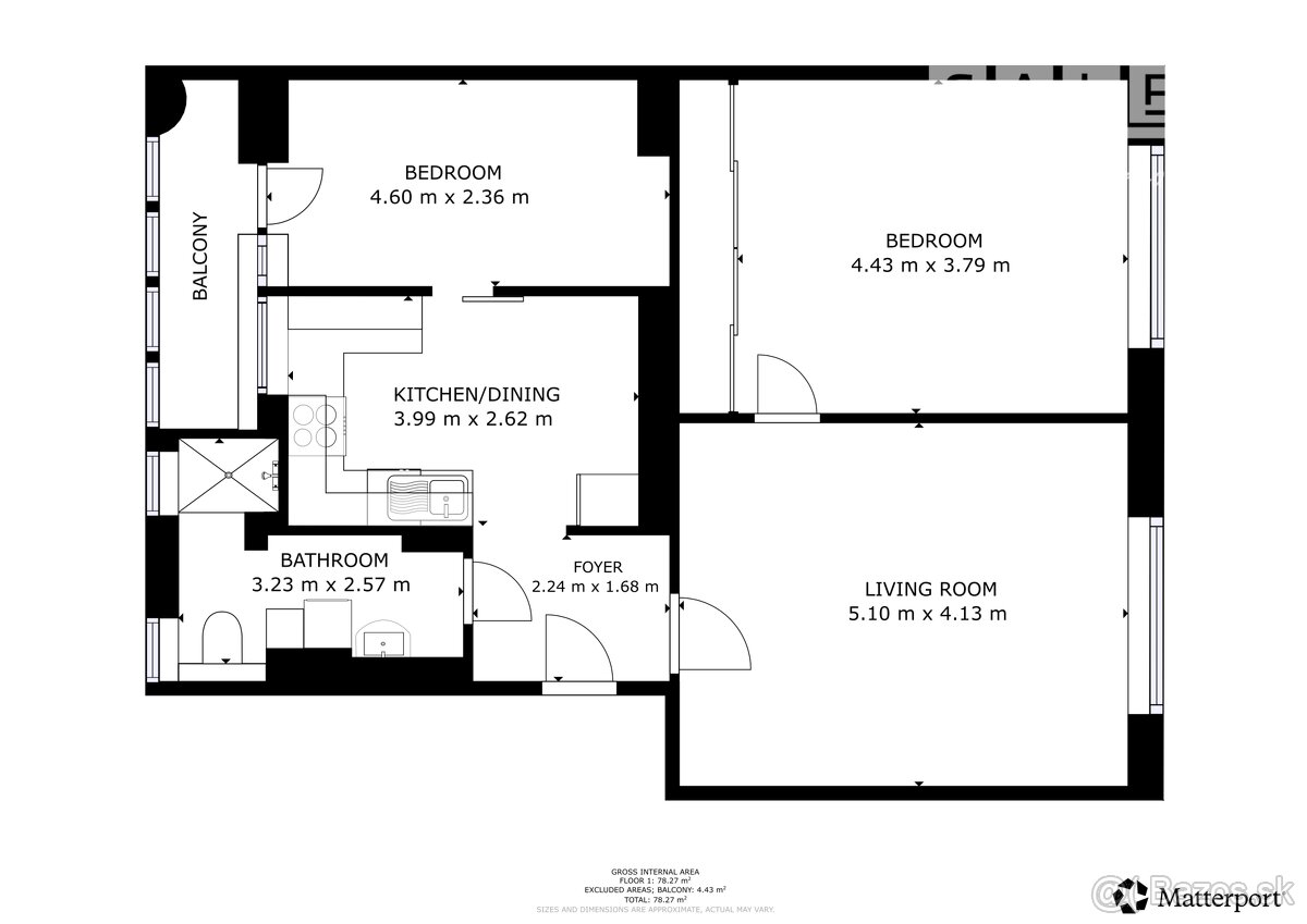 3-izbový byt s loggiou v centre mesta Galanta 78m² - 14