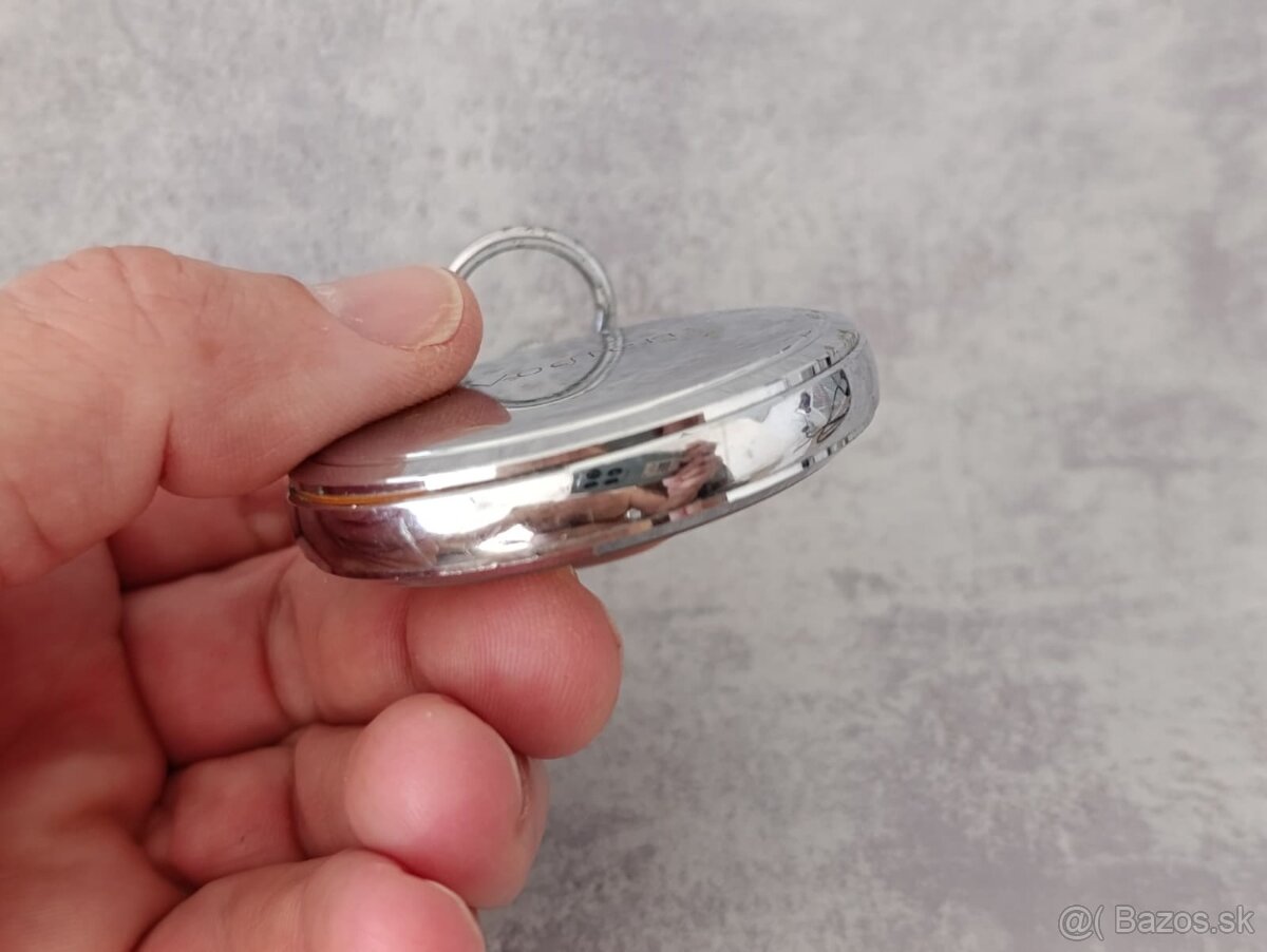 Zajímavé staré německé kapesní stopky Junghans 1/10s. - 14