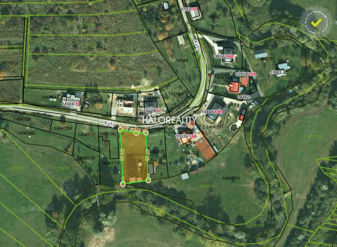 HALO reality - Predaj, pozemok pre rodinný dom 1244 m2 Pre - 14