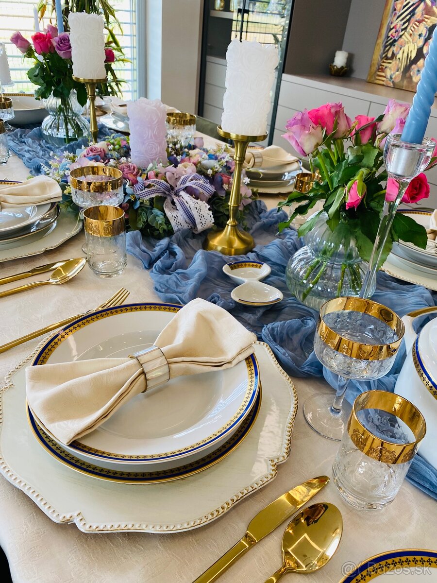 Veľká retro obedová súprava, posielam kuriérom - 14