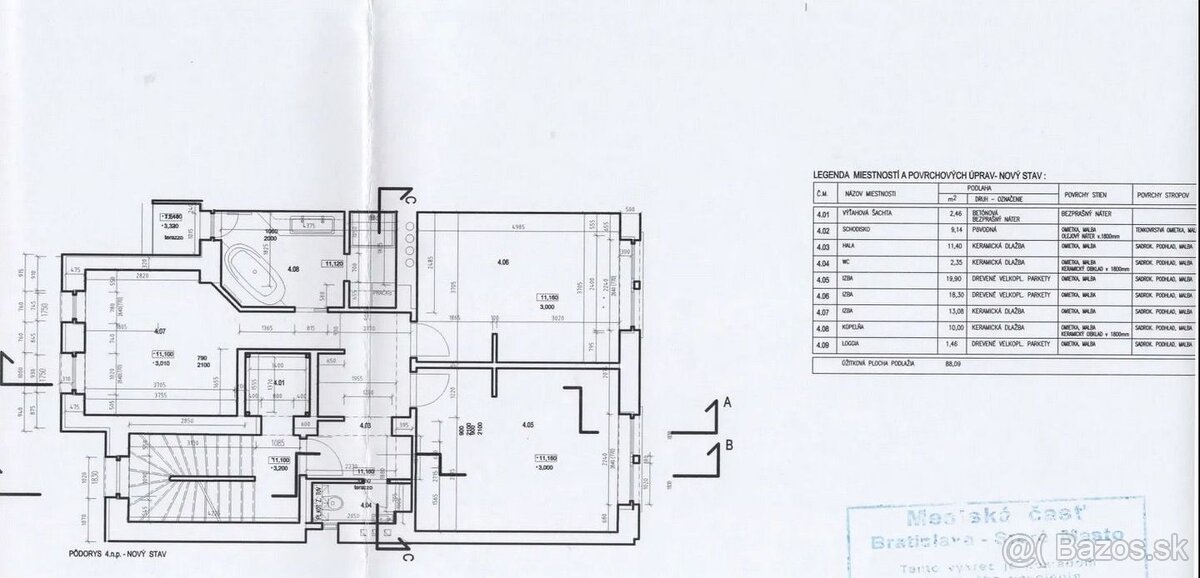2-izbový byt v historickom dome, ul.Námestie 1. mája, Brati - 14