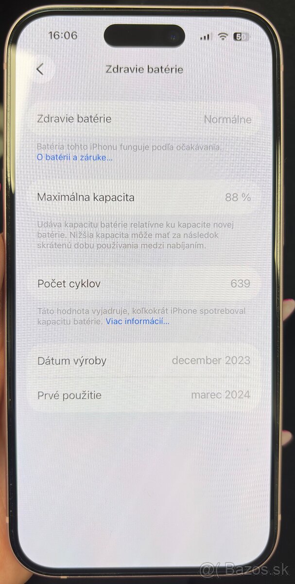 iPhone 15 128 GB ružový - 14