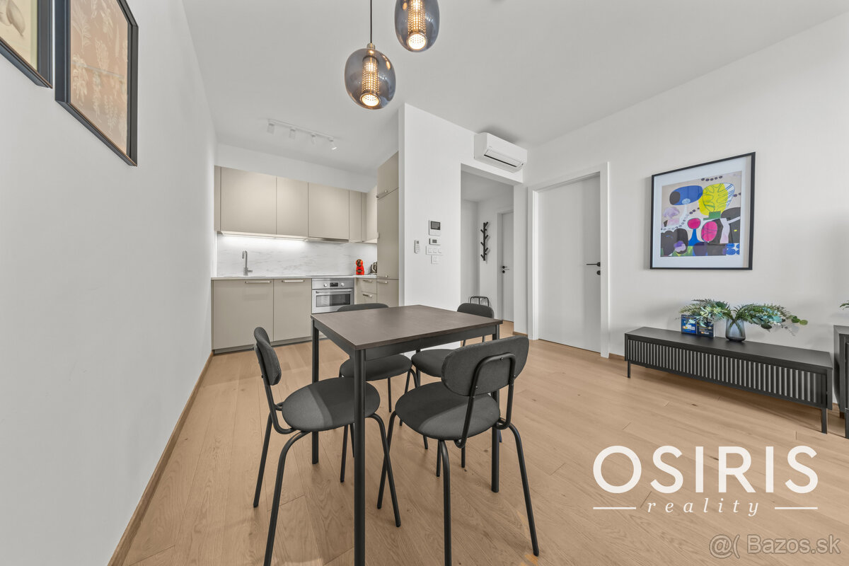 Klimatizovaný 2 izbový byt s terasou v Eurovea Tower, 1x par - 14