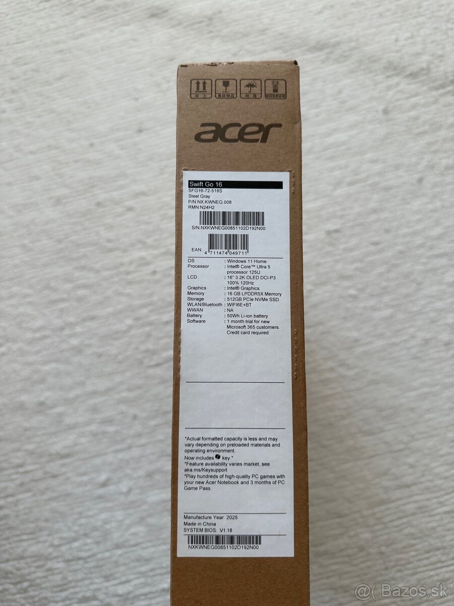 Acer Swift Go 16 (nový) - 14