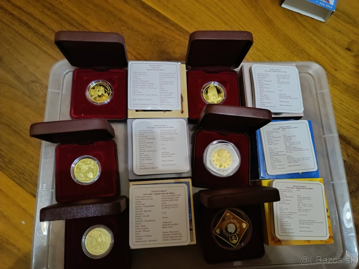 Predém SK mince nominal 5000,-SK -zlate - 14