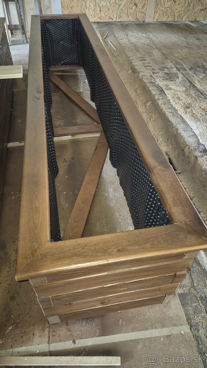 Vyvýšený záhon drvené kvetináč - 14