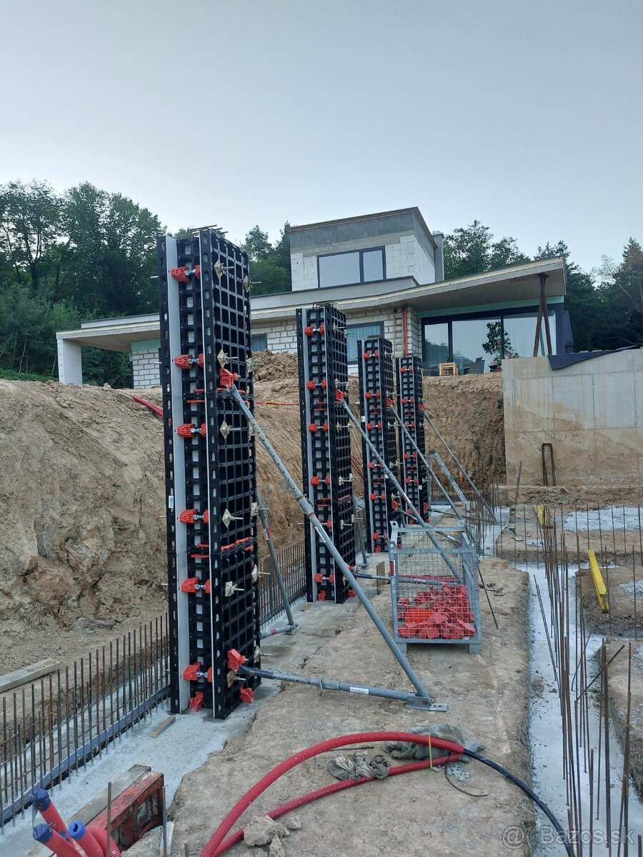 Stropné a stenové debnenie peri doka, lešenie - 14