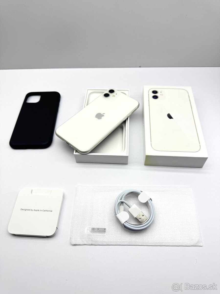 iPhone 11 WHITE 100% NOVÁ BATÉRIA - 14
