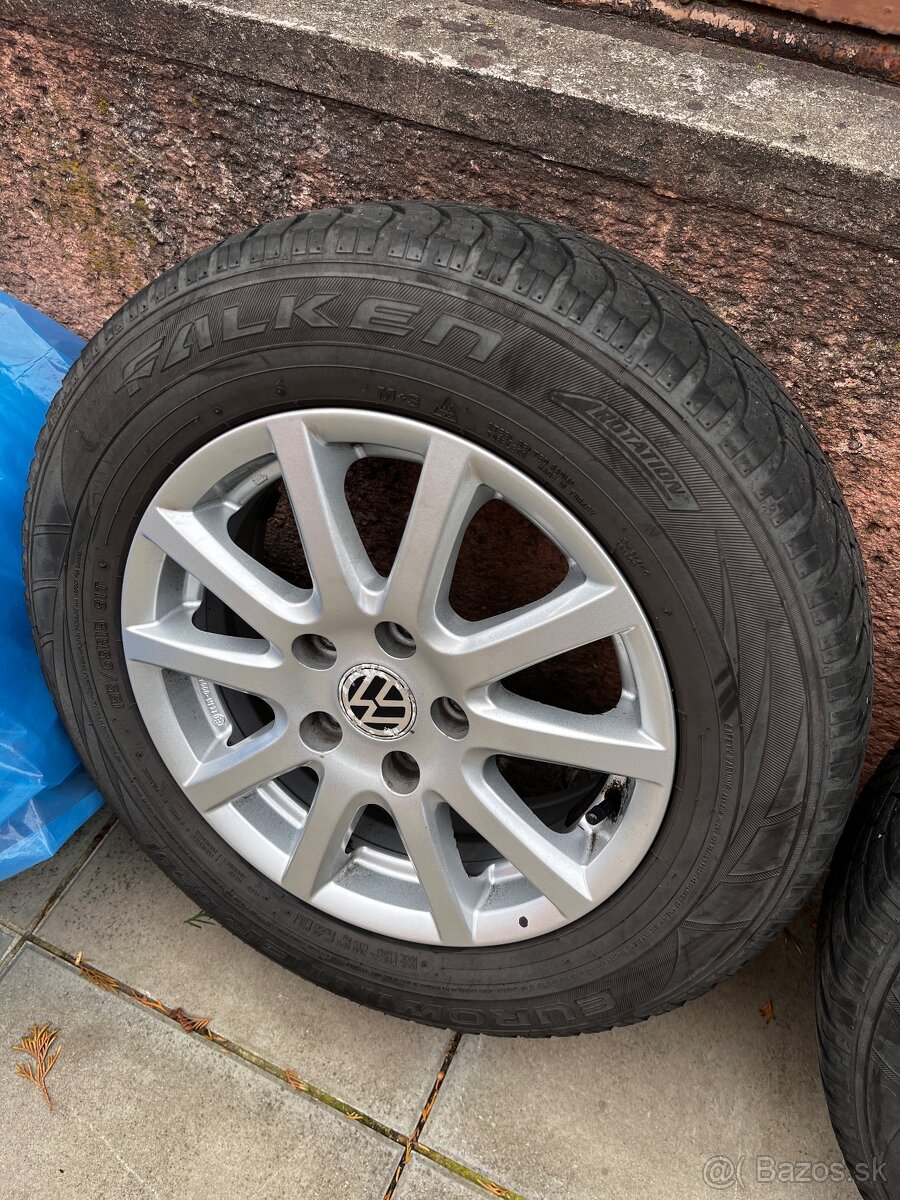 Originál VW 5x112 pneu Falken zimné 195/65 r15 - 14