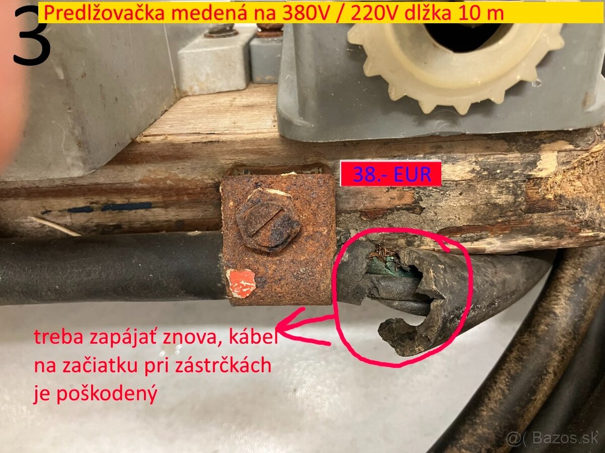 Predlžovačka medená na 380 V - 14