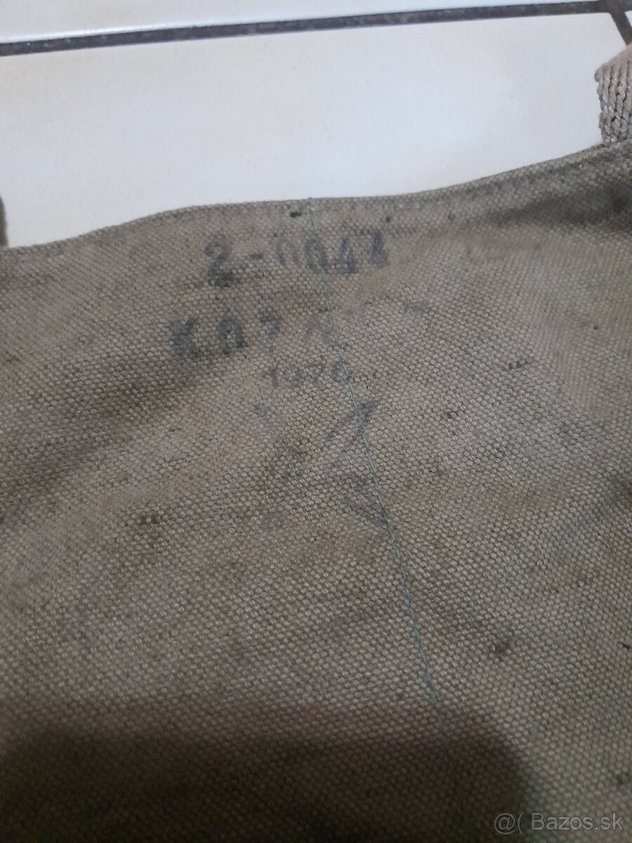 Plynová maska, taška, filter, očnice, Civilná ochrana, ČSLA - 14