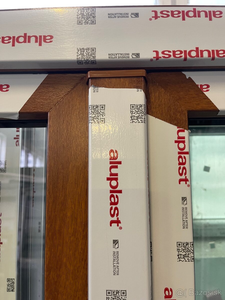 Plastové okná zlatý dub/biela, nové - 14