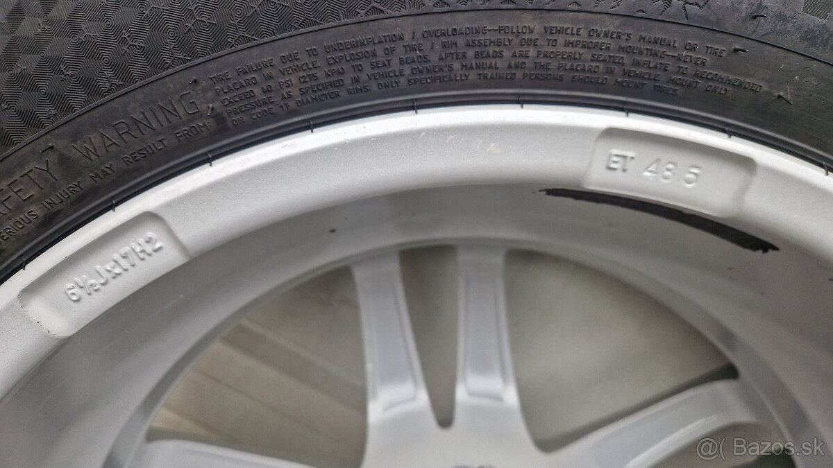 Zimné alu 215/55 R17, 5x112, Continental 870TS - 14
