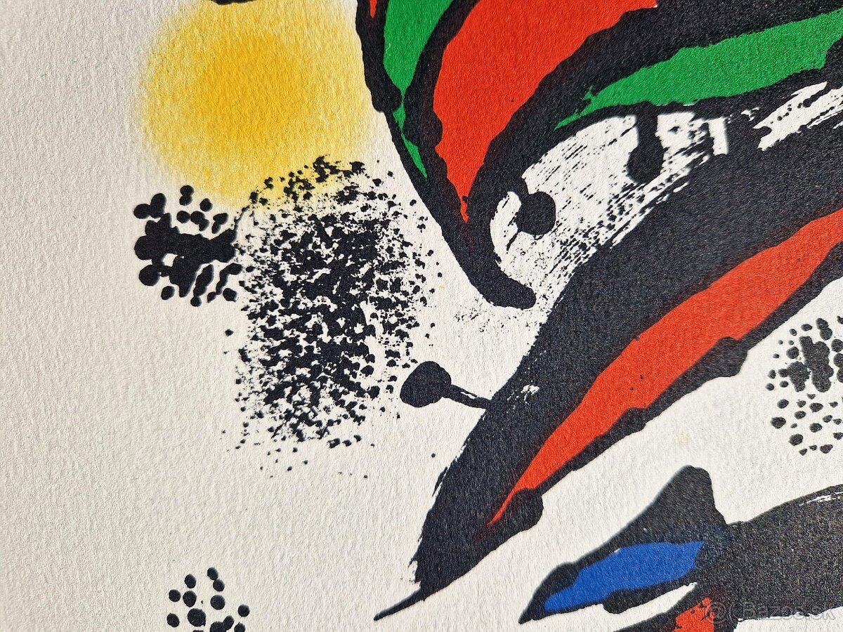 JOAN MIRO - Zľava (Litografia) (Bez rámu), Abstraktný surre - 14