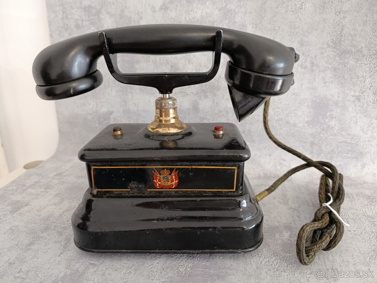 Velmi starý dánský telefon Jydsk z pošty z Kodaně. - 14