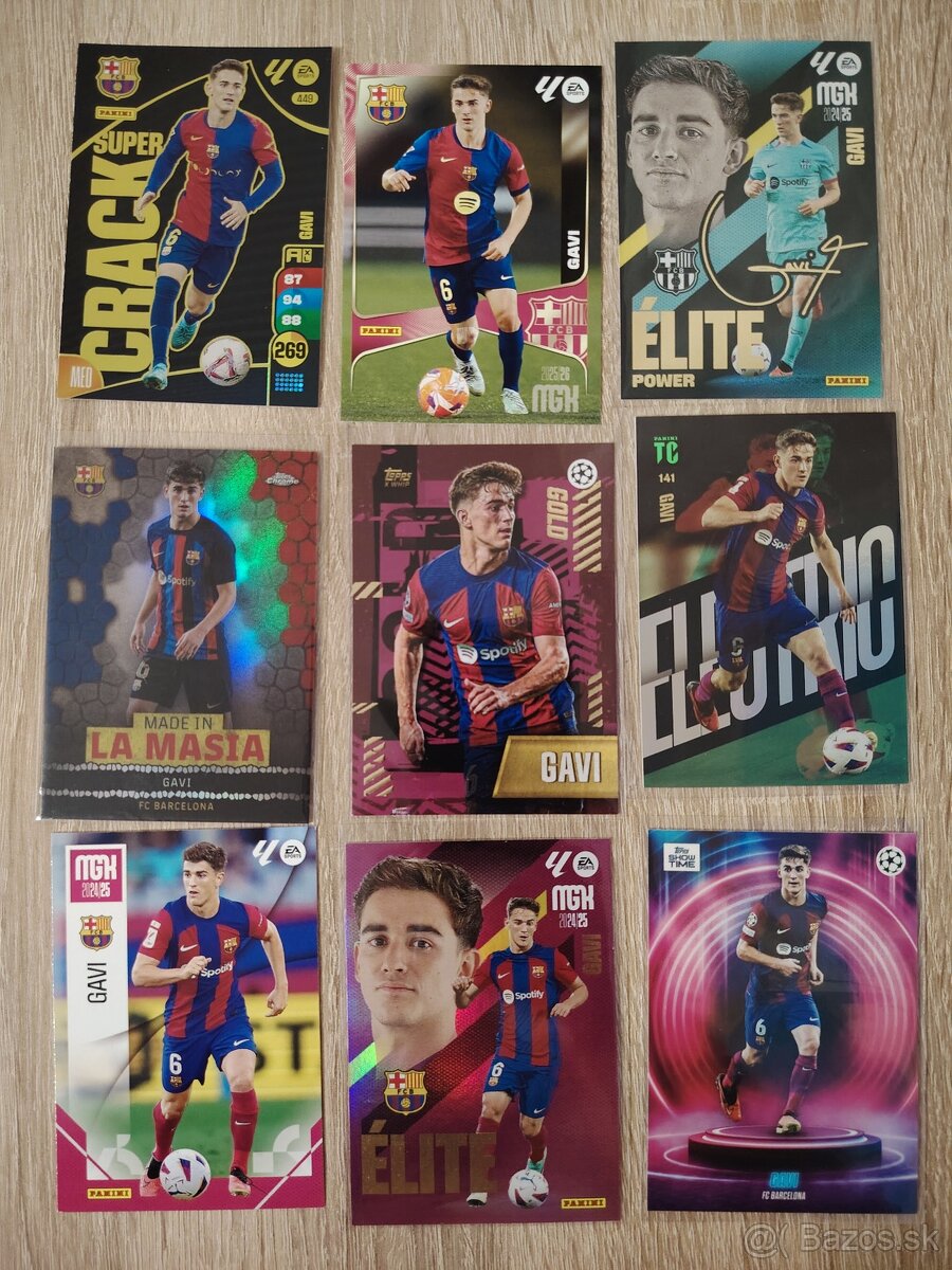 Lewandowski, Ferran Torres, Pedri, Gavi - futbalové kartičky - 14